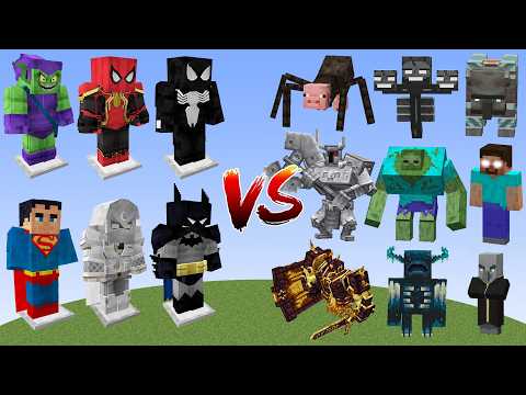 Which Superhero Armor Is the Strongest Against All Minecraft Bosses?