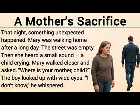 A Mother's Sacrifice | Learn English Through Story Level 3 | Graded Reader Level 3 | English Story