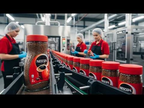 Inside the Nescafé Coffee Factory ☕ How Instant Coffee Is Made Full Process 1