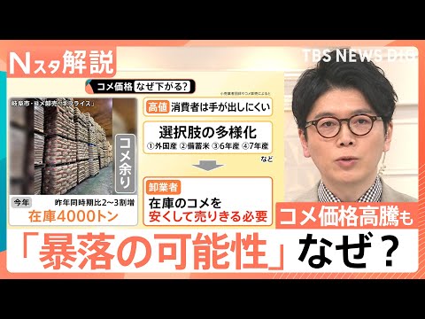 【米専門店の本音】「米余り」で価格“暴落”の指摘も 「売れていない」「5kg3500円なら暴落」【Nスタ解説】|TBS NEWS DIG