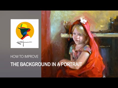 How to make an interesting background and how to loosen your brush strokes. By Ben Lustenhouwer.