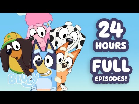 π΄LIVE: 24 HOURS+ Bluey Episodes in HD! β¨ π | Bluey School Friends βοΈ β¨ | 18 FULL EPISODES | Bluey