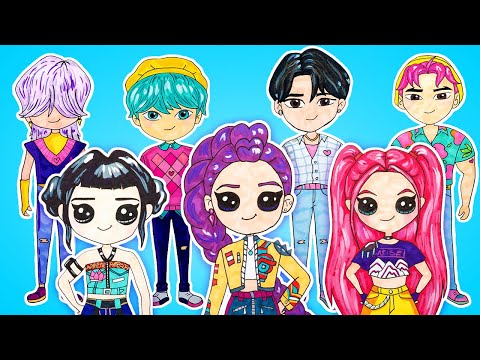 Draw and paint. Huntrixstep by step with markers 🎀✨