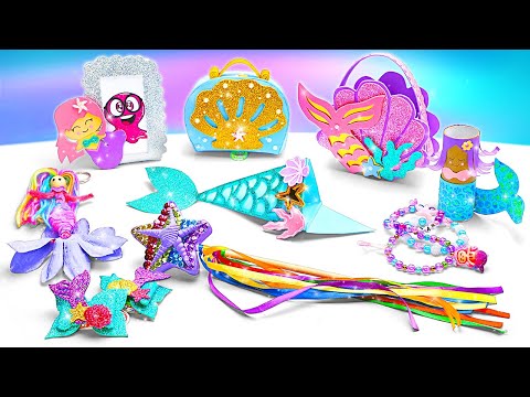 Unleash Your Creativity with Mermaid Craft Ideas! 🧜♀️ | Shiny DIY by Slick Slime Sam's Maker World