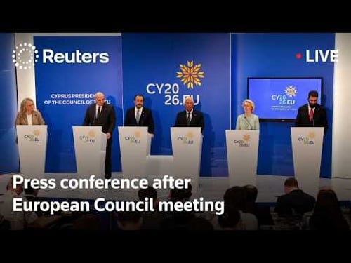 LIVE: Press conference following European Council meeting
