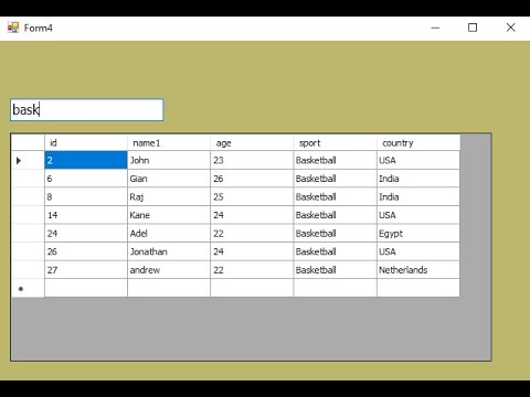 c# tutorial for beginners - How to search multiple columns access database using one textBox in C#