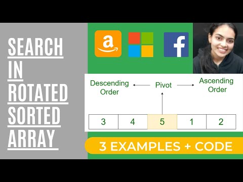 Search in Rotated Sorted Array #Binary Search Rotations Leetcode 33.