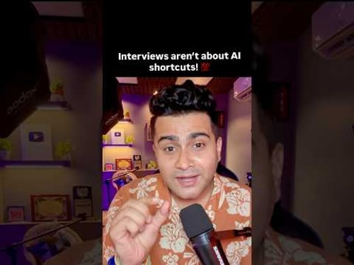 Interviews arenβt about AI shortcuts! π― #jobs #ai #interview