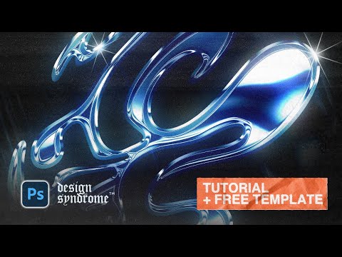 3D Chrome Photoshop Tutorial (+ FREE TEMPLATE)