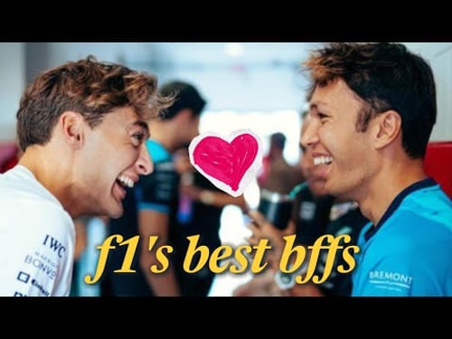 george russell & alex albon exposing each other for 6 mins "straight"