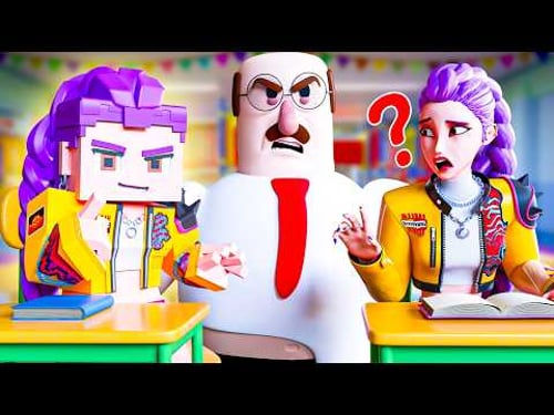 RUMI MINECRAFT AT SCHOOL?! KPop Demon Hunters Animation