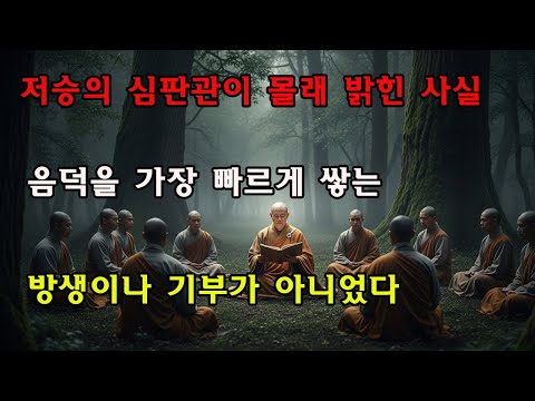 저승 판관의 충격 고백: "방생과 기부는 틀렸다?" 진짜 공덕을 쌓는 유일한 방법