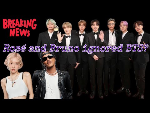 Did Rosé and Bruno Mars Disrespect BTS? Let's Talk About It...
