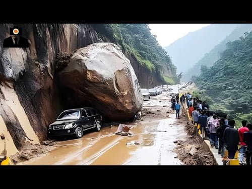 Massive Rockfalls Caught on Camera #7