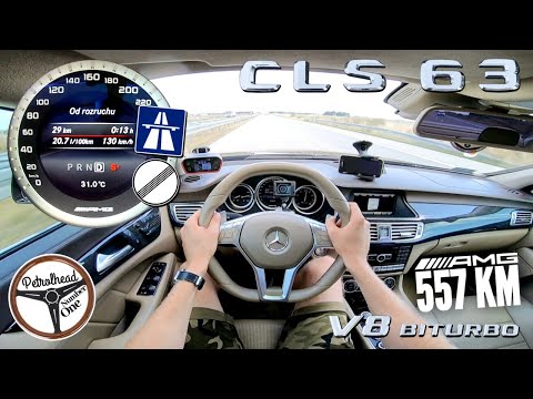 2013 Mercedes CLS63 AMG | V-MAX. Próba autostradowa. RACEBOX 100-200 km/h