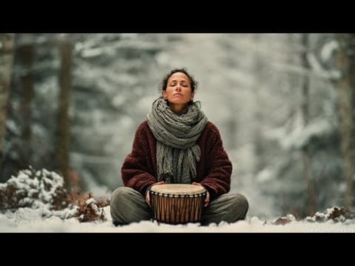 🪶 Stillness in the Deep Cold • Grounded Drum Meditation