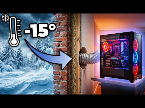 I cooled my pc with OUTSIDE...