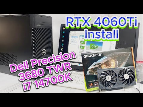 Dell 3680 i7-14700K RTX 4060 Ti Install | VGA Driver Setup & Windows 11 Without Microsoft Account