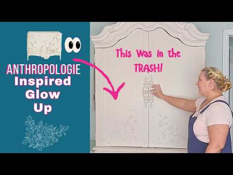 Trash to Treasure Furniture Makeover/Anthroplogie Inspired