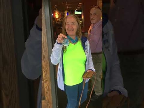 Proud that I ran my first marathon.