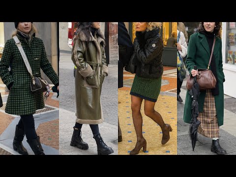 MILAN WINTER OUTFITS 2025 🇮🇹 ELEGANT ITALIAN STREET STYLE & LUXURY SHOPPING