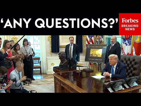 BREAKING NEWS: Trump Takes Questions From Reporters In The Oval Office After CR Fails In The Senate