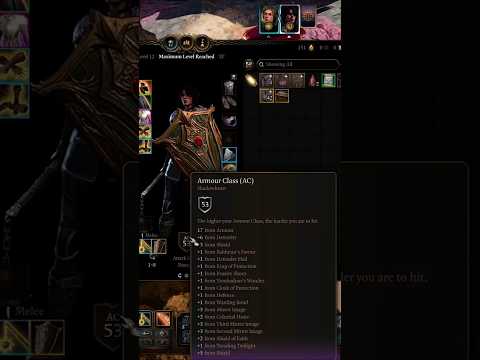 What is the highest AC in Patch 8? #shorts #bg3 #baldursgate3 #gaming #dungeonsanddragons #dnd