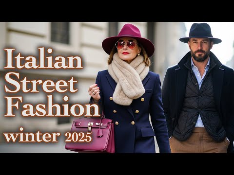 Milan’s Best Winter Street Fashion 2025. December Fashion Trends in Italy. Luxury Shopping Walk