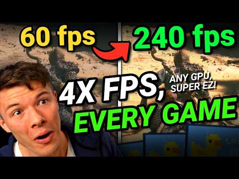 GPU BAD?? This QUADRUPLES Your FPS!!! - MOST ULTIMATE GUIDE to Lossless Scaling Frame Generation