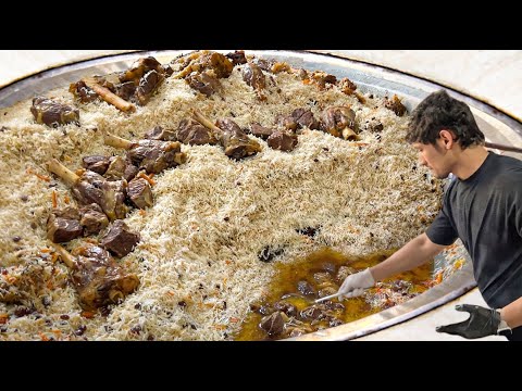 Famous Jamal Pulao of Afghanistan – 500KG Giant Kabuli Pulao Cooked with 192KG Premium Meat