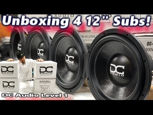 Extreme Car Audio Fail & FIX - 4 12" DC Audio Level 1 Subwoofers Arrive - Unboxing (Update Video 3)