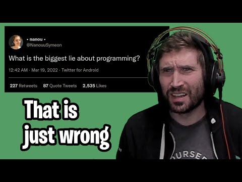 The biggest lie about programming? REACTING to tech twitter