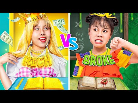 Rich Student Vs Poor Student! Don't Be Jealous Baby Doll!