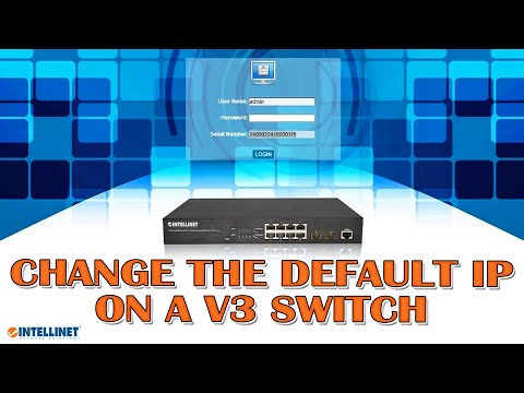 Changing the Default IP on a V3 Switch