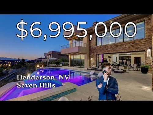 Inside a $6.95M Perfect Mansion with a Luxury Pool and Elevator | Luxury Vegas Home For Sale!
