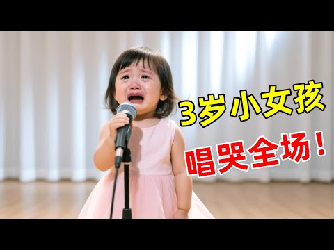 音乐天才!3岁小女孩登台为父亲献唱,全场评委竟听得泪流满面【草根大明星】