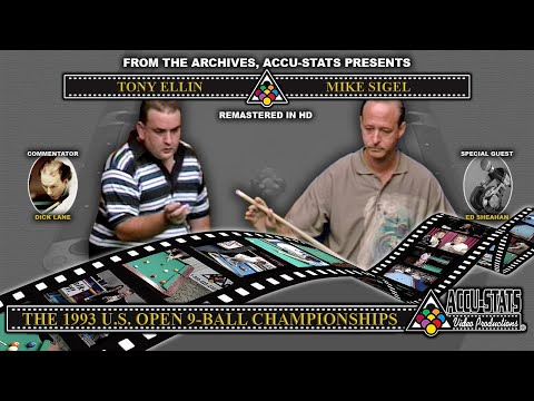 9-Ball MIKE SIGEL vs TONY ELLIN - 1993 US Open 9-Ball Championship
