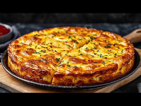 4 potatoes and 2 eggs! I have never eaten more tasty potatoes!