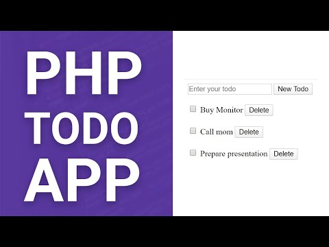 Todo app with PHP