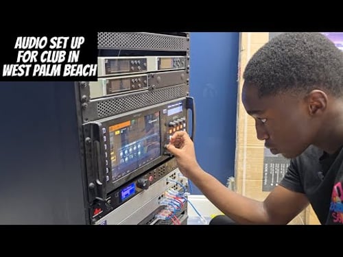 AUDIO FOR CLUB SOUND SYSTEM SET UP IN WEST PALM BEACH