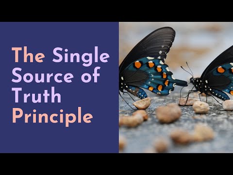 Programming - The Single Source of Truth Principle