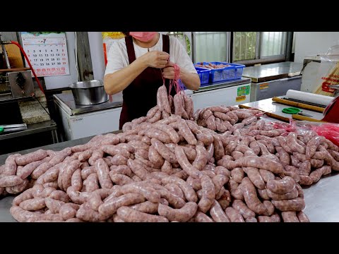 Traditional Skills! Massive Sausage Making - French Street Food