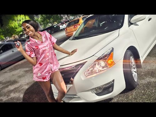 Scarlett thanking everybody for helping get her car! THANKS YA'LL!