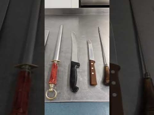 Essential butchery tools.