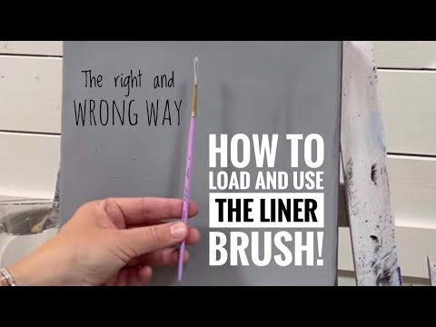 How To LOAD & USE A LINER BRUSH