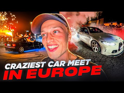 IS THIS EUROPES CRAZIEST CAR MEET? - POLICE, DRIFTING MULTIPLA, BMW HITS PEOPLE AND MORE