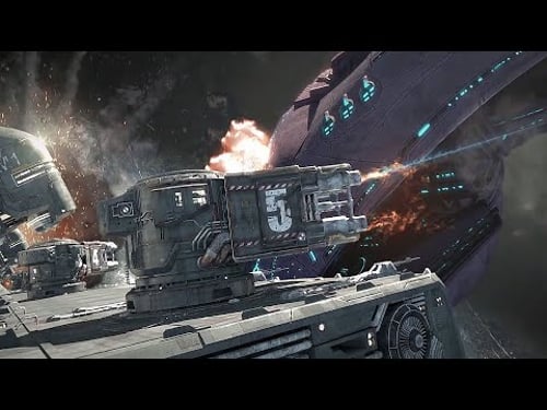 UNSC Spirit of Fire vs Covenant Battle Cinematic Scene 4K ULTRA HD