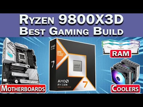🛑 Best Ryzen 9800X3D Gaming PC Build 🛑 Best RAM, Motherboard, GPU & More