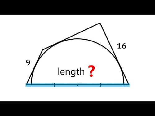 A very tricky geometry problem: wrapping a semicircle with a quadrilateral