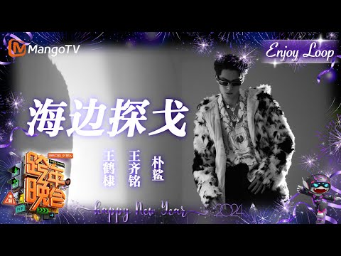 怼脸神颜暴击!#王鹤棣 #王齐铭 #朴鲨 动感合作爆曲《#海边探戈》| Enjoy Loop | 2023-2024湖南卫视跨年演唱会 | MangoTV #wanghedi
